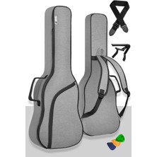Hype Store Cs-39 Case Klasik Gitar Soft Case Gigbag Kalın Çanta Kılıf Gri İthalatçı Hediyeli Pena