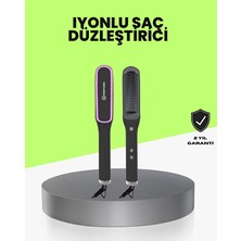 Genel Tedarik Ayarlanabilir Isılı Saç Düzleştirici Tarak Iyon Teknolojili - EMTHBA1285-4612