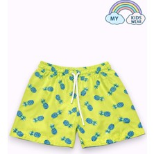 My Kids Wear Erkek Çocuk Desenli Deniz Şortu 3-16 Yaş 12412
