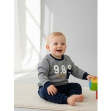 Zekids Erkek Çocuk 998 Yazılı Pamuklu Eşofman Takım