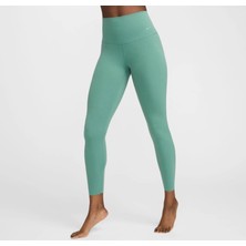 Nike Dri Fit Zenvy Gentle Support High Waisted 7/8 Leggings Kadın Yüksek Bel Iç Cepli Spor Tayt Yeşil