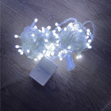 Skygo 10 M 100 LED Damla Uçlu Beyaz Işık Şeffaf Kablo Mz-17-1