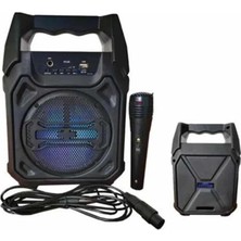 Genel Tedarik Karaoke Mikrofonlu Fm Radyolu Bluetooth Hoparlör Yüksek Ses Kaliteli - EMTHBA3337-8530