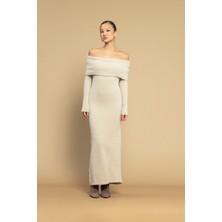 Avrile Madonna Yaka Triko Elbise