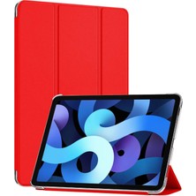 Hype Store iPad Air 13 2025 Kılıf (A3268-A3269) Slim Back Smart Cover Kırmızı [ipad Air 13 2025 ile Uyumlu Kılı