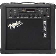 Hype Store MGA-25BK Elektro Gitar Amfisi 25 Watt USB Bluetooth Şarjlı 2 Girişli