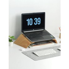 Hype Store Fagus Wood Ahşap Notebook Yükseltici ve Tutucu Masa Üstü Laptop Standı