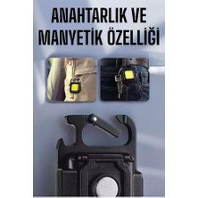 Sergen Reklam Anahtarlık Çok Amaçlı Mıknatıslı Taşınabilir Işık LED Şarjlı - SE002E-6DEBM4