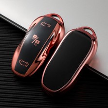 Ramm Tesla Model Y Model 3 Anahtar Kartı Muhafaza Kabı Pembe Altın