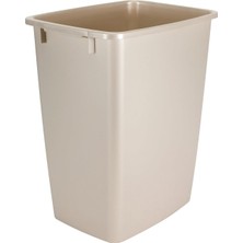 Hype Store Rubbemaid FG2806TPBISQU Rubbermaid Küçük Çöp Kutusu, 9 Galon, Bej, Plastik Çöp Kutusu/mutfak Için Çö