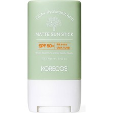 Hype Store Korecos Matte Sun Stick SPF50+ Pa++++ Uva/uvb Mat Bitiş Sağlayan Yüksek Korumalı Stick Formunda Güne