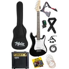 Hype Store CEG-36BK 8-12 Yaş Çocuklar Için Amfili Full 3/4 36 Inç Elektro Gitar Seti White Black