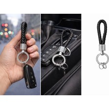 Paspro Otomotiv Trm Ithal Siyah Anahtarlık Lüks Deri Kayış Taşlı Model