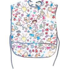 Hype Store 3-6 Yaş, Family Kısa Kollu Sıvı Geçirmez Önlük, Makinede Yıkanabilir, Boya, Oyun ve Yemek Zamanı