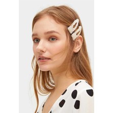 Hype Store H&e Design Kadın Incili Luxury Zara Model Yan Saç Tokası 01 2'li