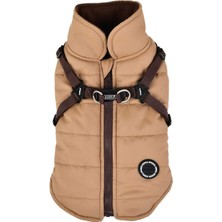 Hype Store Puppia Mountaineer Kış Köpek Montu, Entegre Göğüs Tasmalı, Çekmesiz, Soğuk Havalara Uygun, Su Geçirm