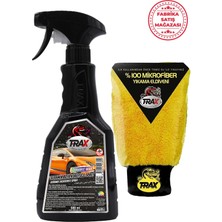 Aracınız Için En Iyisi T-Raxseramik Cila ve Uygulama Yıkama Eldiveni %100 Fiber Bez 2'li Set 500ML