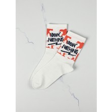 G Socks Doin Nothing Yazılı Renkli Kolej Çorabı