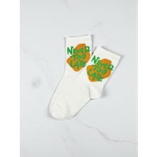 G Socks Never Too Late Yazılı Tenis Kolej Çorabı