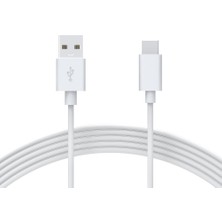 Hype Store Novoo Omars USB Type-C 3A Hızlı Şarj ve Data Kablosu Beyaz 1 Metre