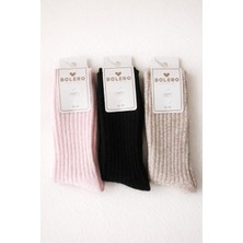 A&D Handmade Bolero Yün Kışlık Kadınsoket Çorap(3lü Paket)