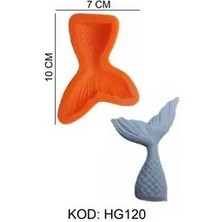 Pozitif Silikon Kalıp  Deniz Kızı Kuyruğu  HG-120