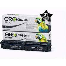 Ero Print 046BK / Canon i-SENSYS MF733Cdw Çipli Siyah Muadil Toner - 2'li Avantaj Paket