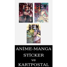 Athica Yayınları Bem 1-2-3 Manga Seti (3 Kitap) / Anime-Manga Sticker ve Kartpostal Hediye