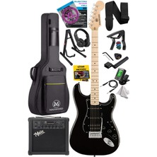 Hype Store Maxword MAP-35BK-25AMP Maple Klavye Ssh 25W Amfili Elektro Gitar Seti