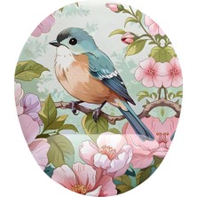 Hype Store Kuş ve Çiçek Desenli Mouse Pad