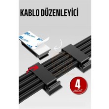 Sergen Reklam Hsnet Yapışkanlı Kablo Düzenleyici Klips 4 Adet - SE002E-6CKH47