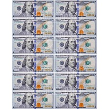 Hype Store Parti Vitrini 100 Dolar Temalı Yenilebilir Resimli Pasta Kurabiye Üstü Gofret Plaka Baskısı