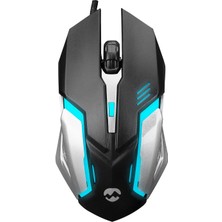 Hype Store Kyrotech Everest SM-G72 USB Siyah/gümüş Işıklandırmalı Mouse