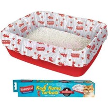 Hype Store Koroplast Büzgülü Kedi Kumu Poşeti 7'li Set, 82X50 cm Extra Güçlü Büzgülü Kolay Bağlama, Pratik Sızd