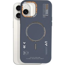 Hype Store Babilden iPhone Için Kamera Korumalı Magsafe Wireless Şarj Özellikli Buzlu Şeffaf Desenli Silikon (S