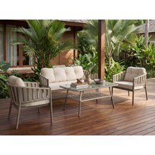 Tu Tienda Galata 2+1+1+MASA(70*120) Bahçe Balkon Mutfak Takımı