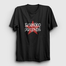 Presmono Unisex Siyah Logo The Smashing Pumpkins T-Shirt