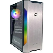 Quantum Gaming Dazzle 650W 80+ Psu 4 Rgb Fanlı Metalik Gri Gaming Kasa