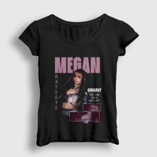 Presmono Kadın Siyah Megan K Pop Katseye T-Shirt