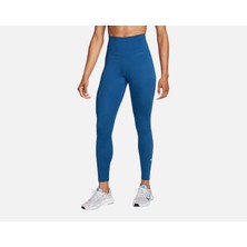 Nike One Dri-Fit High-Waisted Training Kadın Yüksek Belli Toparlayıcı Mavi Kadın Tayt DM7278-476
