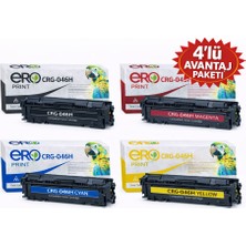Ero Print 046H / Canon i-SENSYS LBP654Cx İçin 4 Renk Çipli Muadil Toner Set
