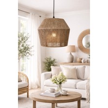 Yutedekor Bohem Jüt Avize – Salon, Yatak Odası, Antre, Kafe & Restoran Aydınlatma - 30 cm