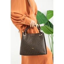 Just Polo Kadın El ve Omuz Çantası JPM2180 Kahve