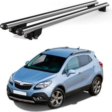 Today Auto Kanca Opel Mokka (2012 ve Sonrası) Uyumlu Gri Kilitli Ara Atkı 110CM Port Bagaj Tavan Barı