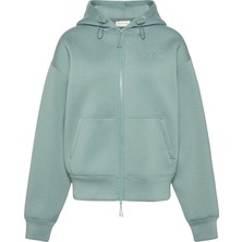 Calvin Klein Kadın Yeşil Calvin Klein Ls Scuba Cropped Oversızed Sweat Kadın Yeşil Sweatshirt