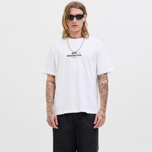 Jack & Jones Erkek Ufc Lisansli Sirt ve Gögüs Baskili Tisort - Ultimate