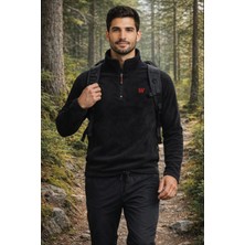 Walke Erkek Yarım  Fermuar Polar Beden-M