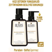 Olivos Doğal Zeytinyağlı Keçi Sütlü Banyo ve Duş Jeli Keçi Sütü Zeytinyağı Cilt Nemlendirici 2 Adet 750ML