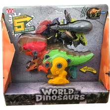 PopŞeker Eğitici Sök-Tak Dinozor Seti - Tornavidalı Stem Oyuncağı - El Becerisi Geliştiren Maket Dinozor