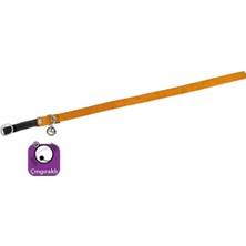 Shop A Way Kadife Kedi Tasma Çıngıraklı, 30 Cm, Turuncu